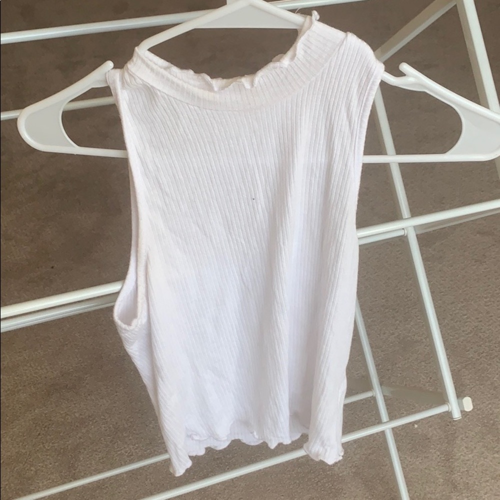 Waffle white tank from PacSun